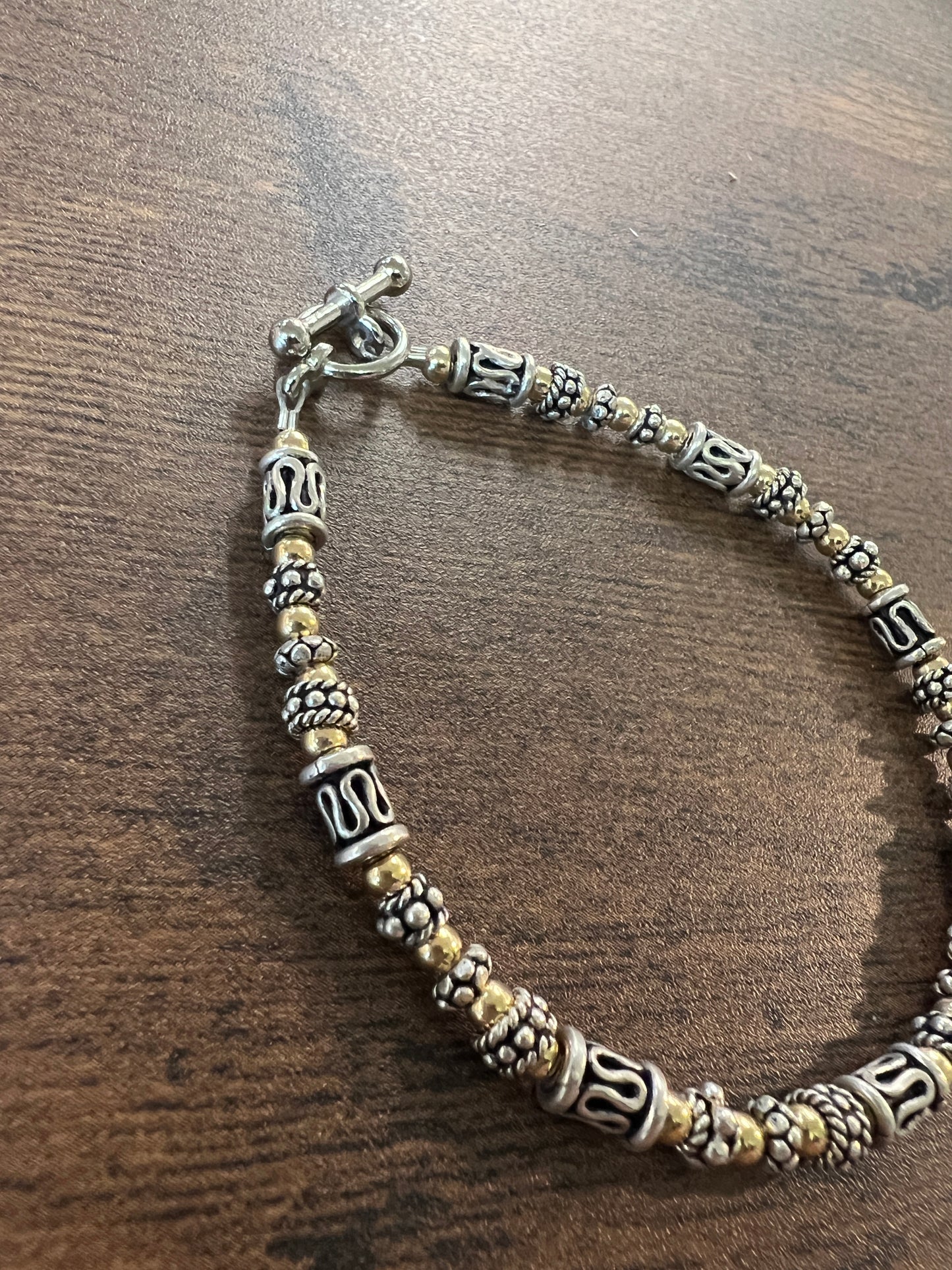 Sterling Silver and 14KT Gold Fill Bracelet