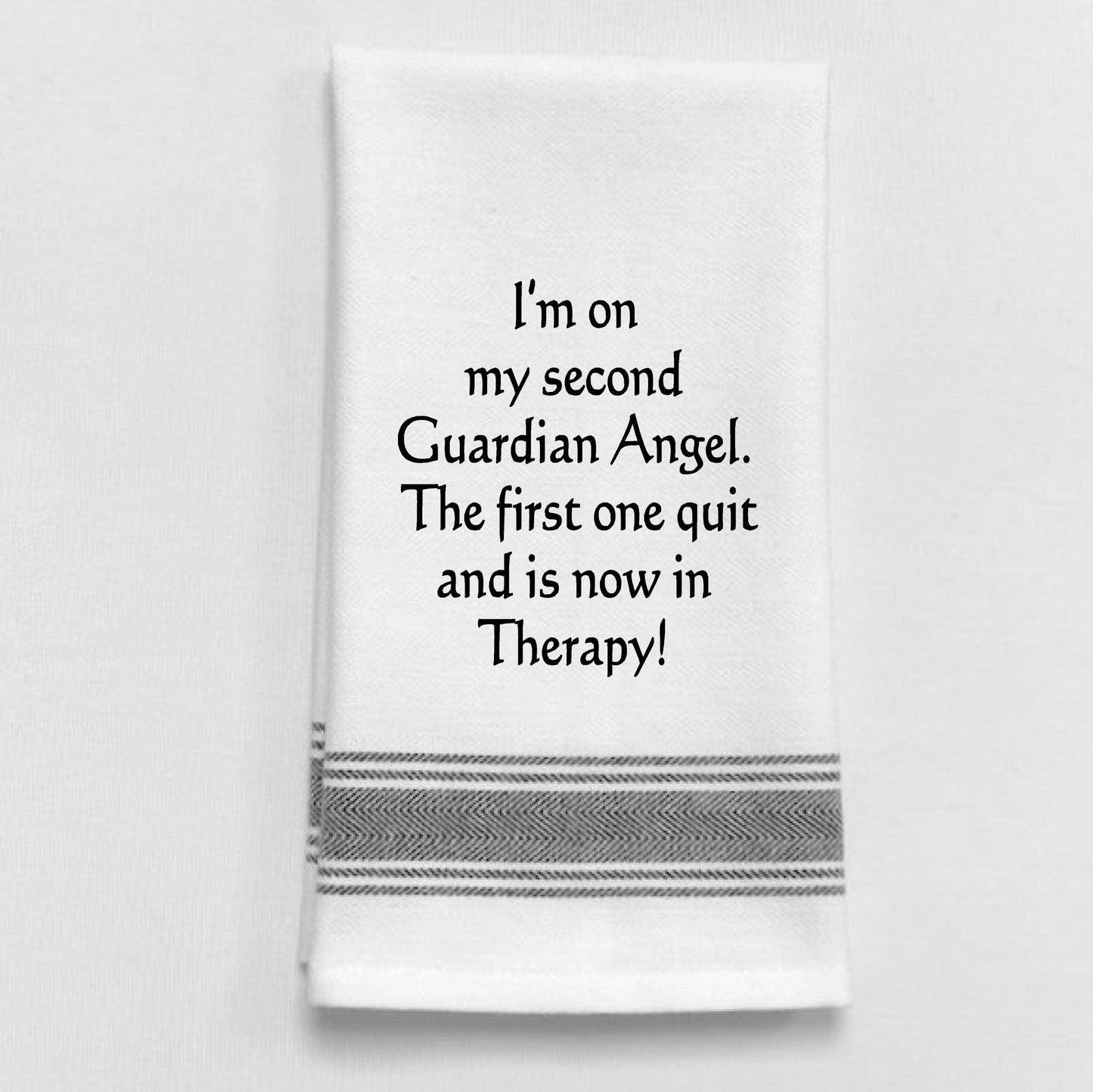 I'm on my second guardian angel... Tea Towel