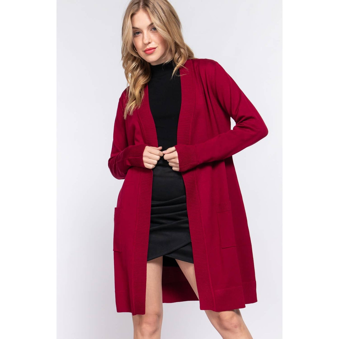 OPEN FRONT SWEATER CARDIGAN