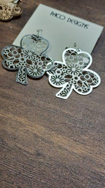 Clover Earrings in Silver
