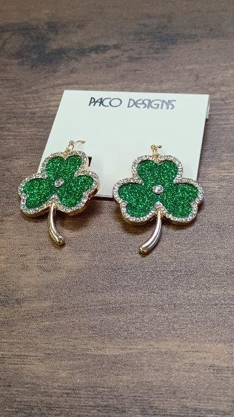 Blingy 4 Leaf Clover Earrings