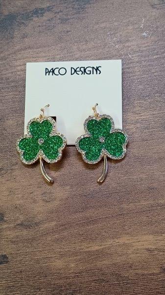 Blingy 4 Leaf Clover Earrings