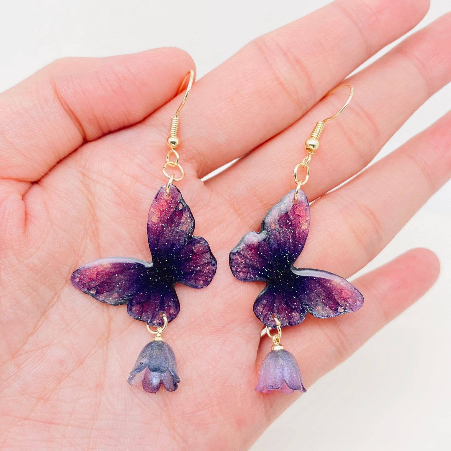 Multi Style Colorful Butterfly Flower Charm Dangle Earrings