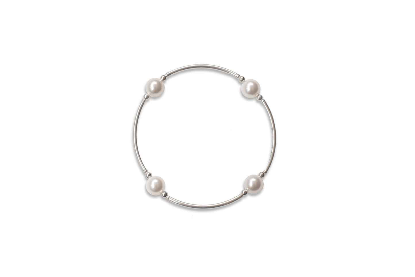 8mm White Pearl Blessing Bracelet