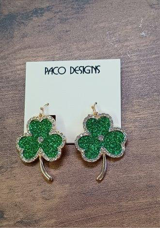 Blingy 4 Leaf Clover Earrings