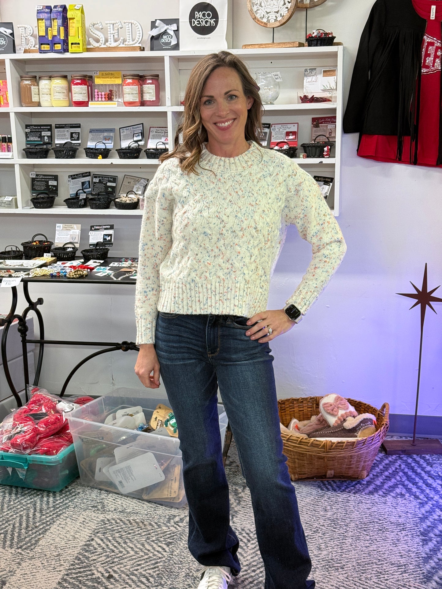 Cream & Confetti Sweater