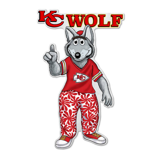 NFL Kansas City Chiefs Mascot Logo Shape Cut Pennant