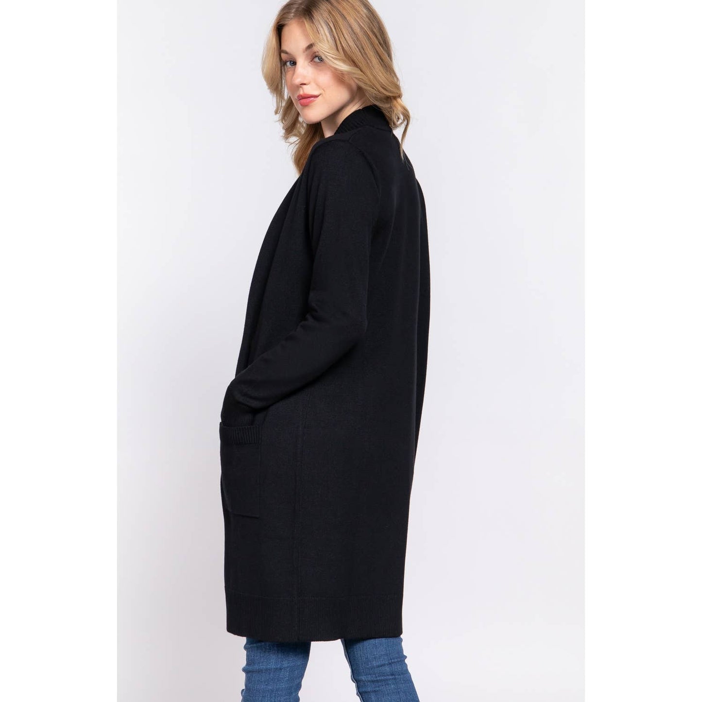 OPEN FRONT SWEATER CARDIGAN