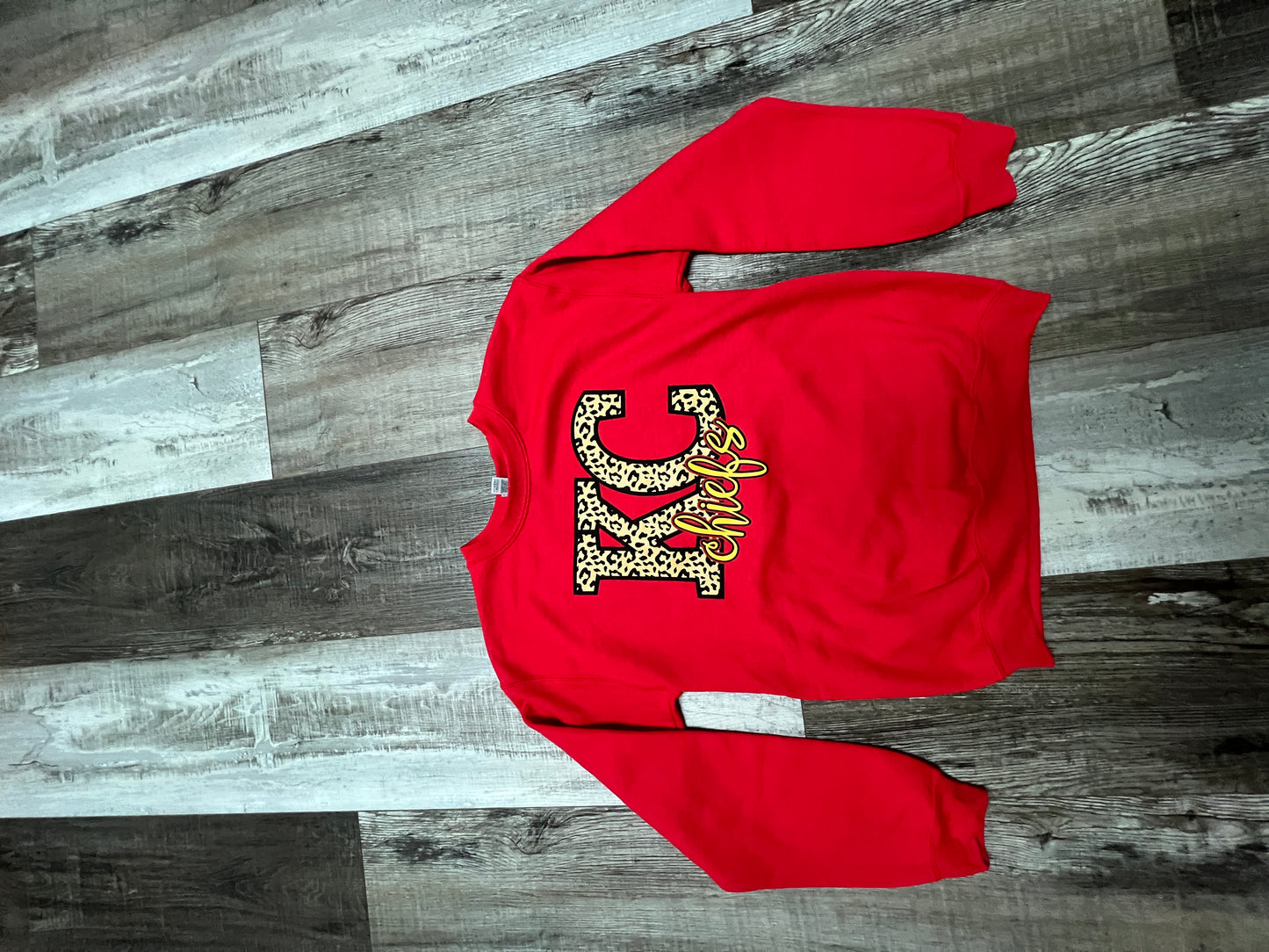 KC Red and Yellow Leopard Sweatshirt