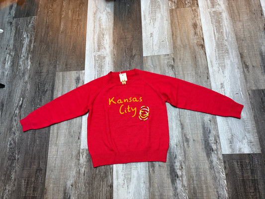 KANSAS CITY  Red Knit Sweater