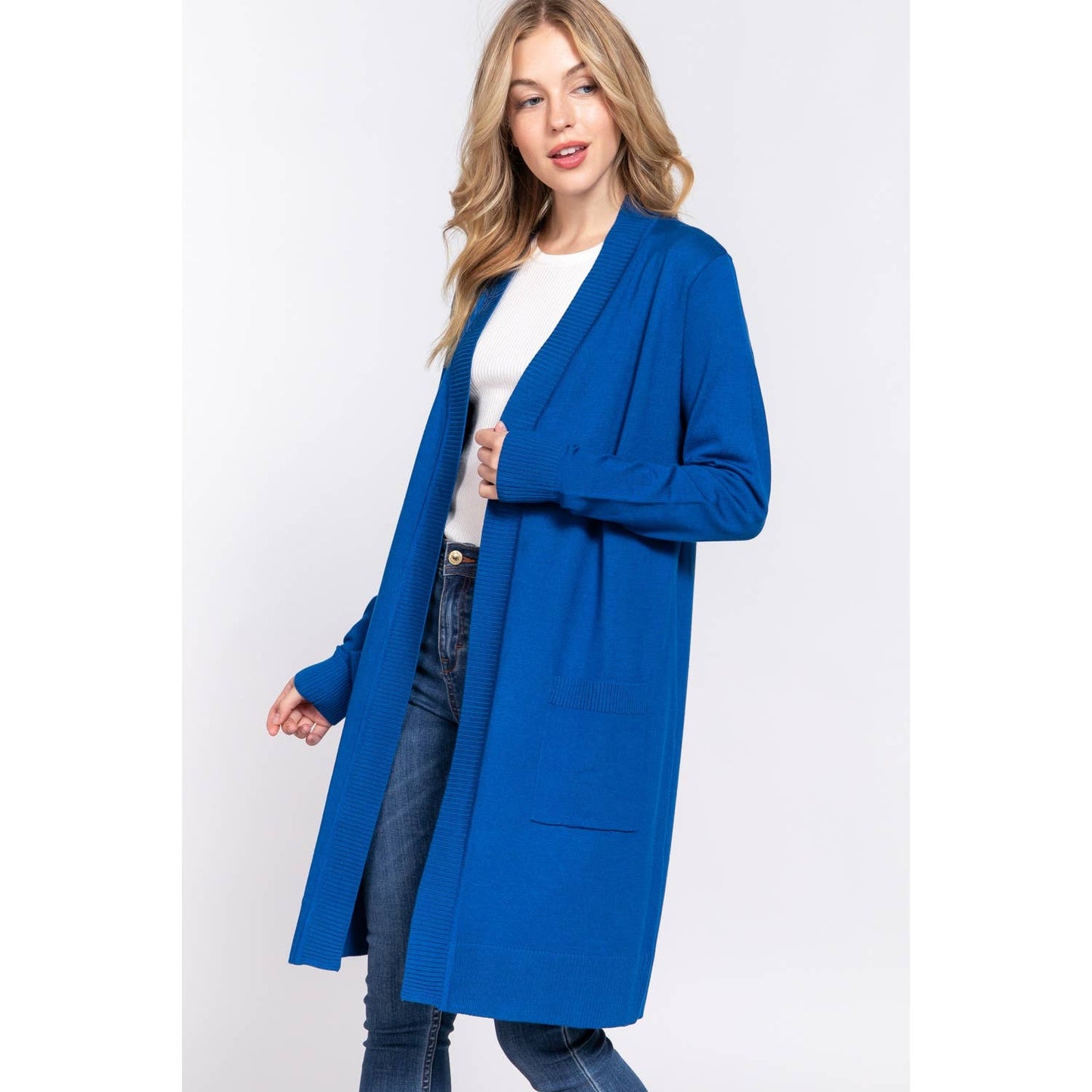 OPEN FRONT SWEATER CARDIGAN