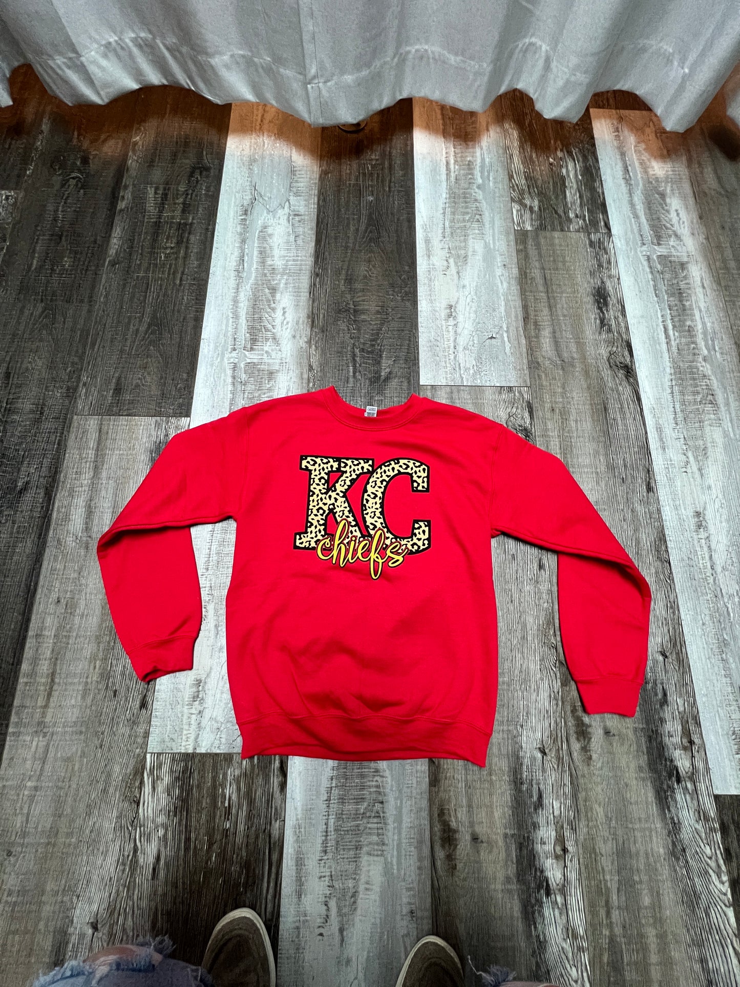 KC Red and Yellow Leopard Sweatshirt