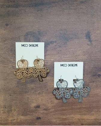 Clover Earrings in Silver