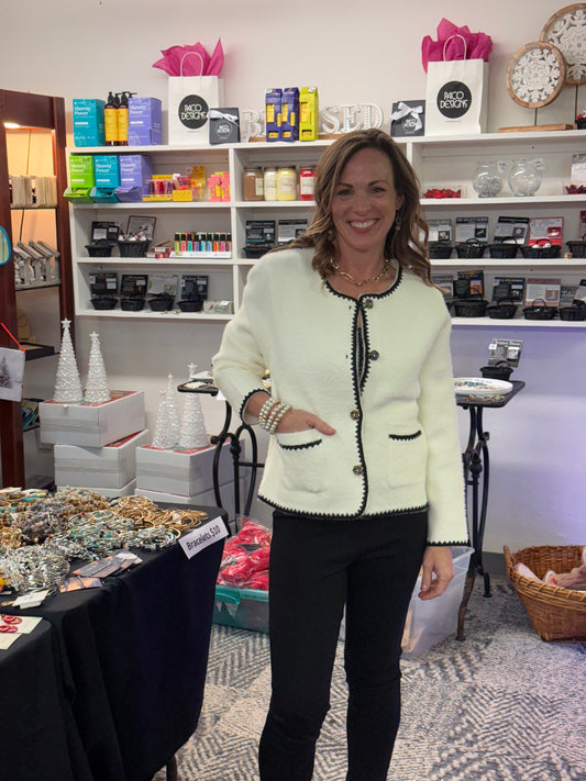 Stunning White Sweater Jacket