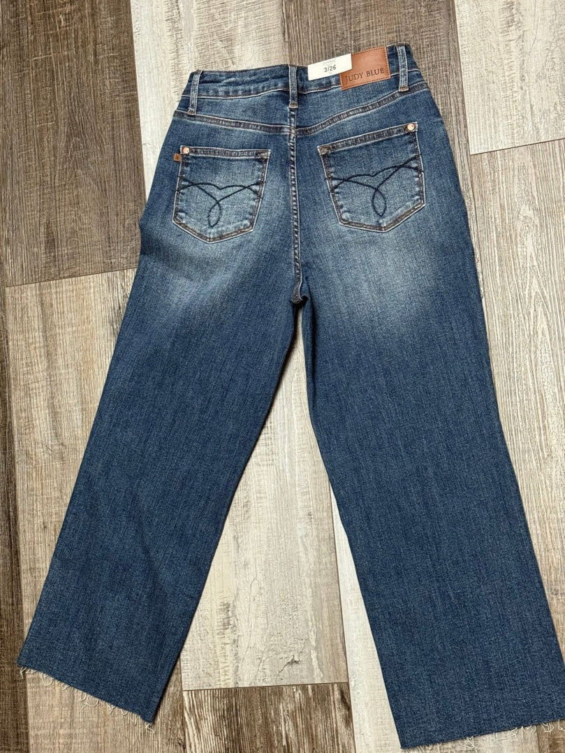 Judy Blue Wide Crop Jeans