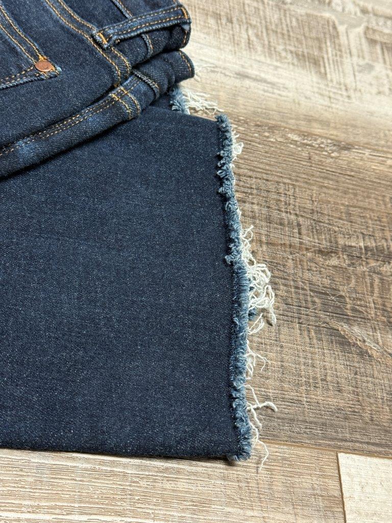 Dark Wash Judy Blue Cropped Wide Leg
