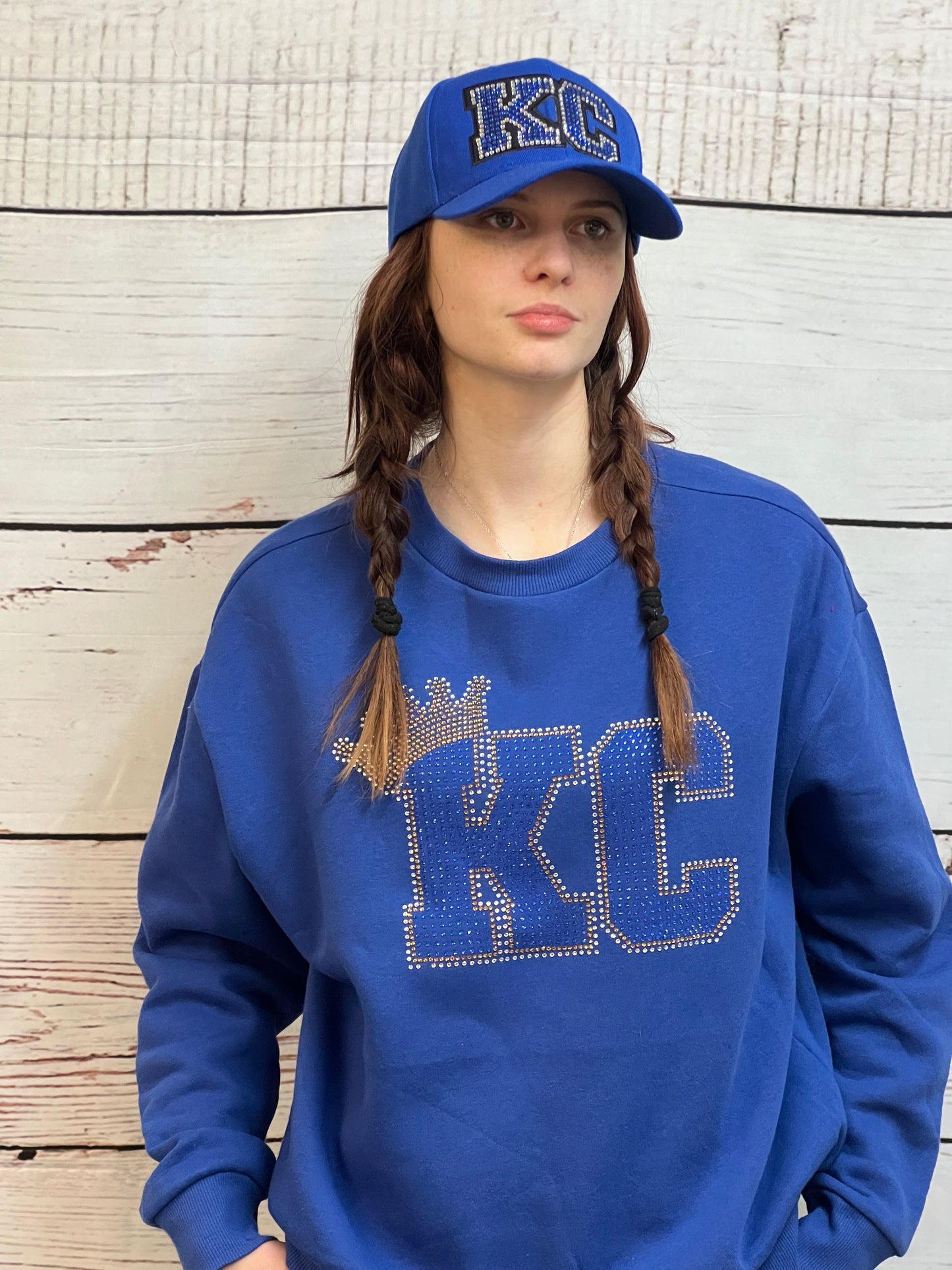 KC Crown Bling Crewneck Sweatshirt