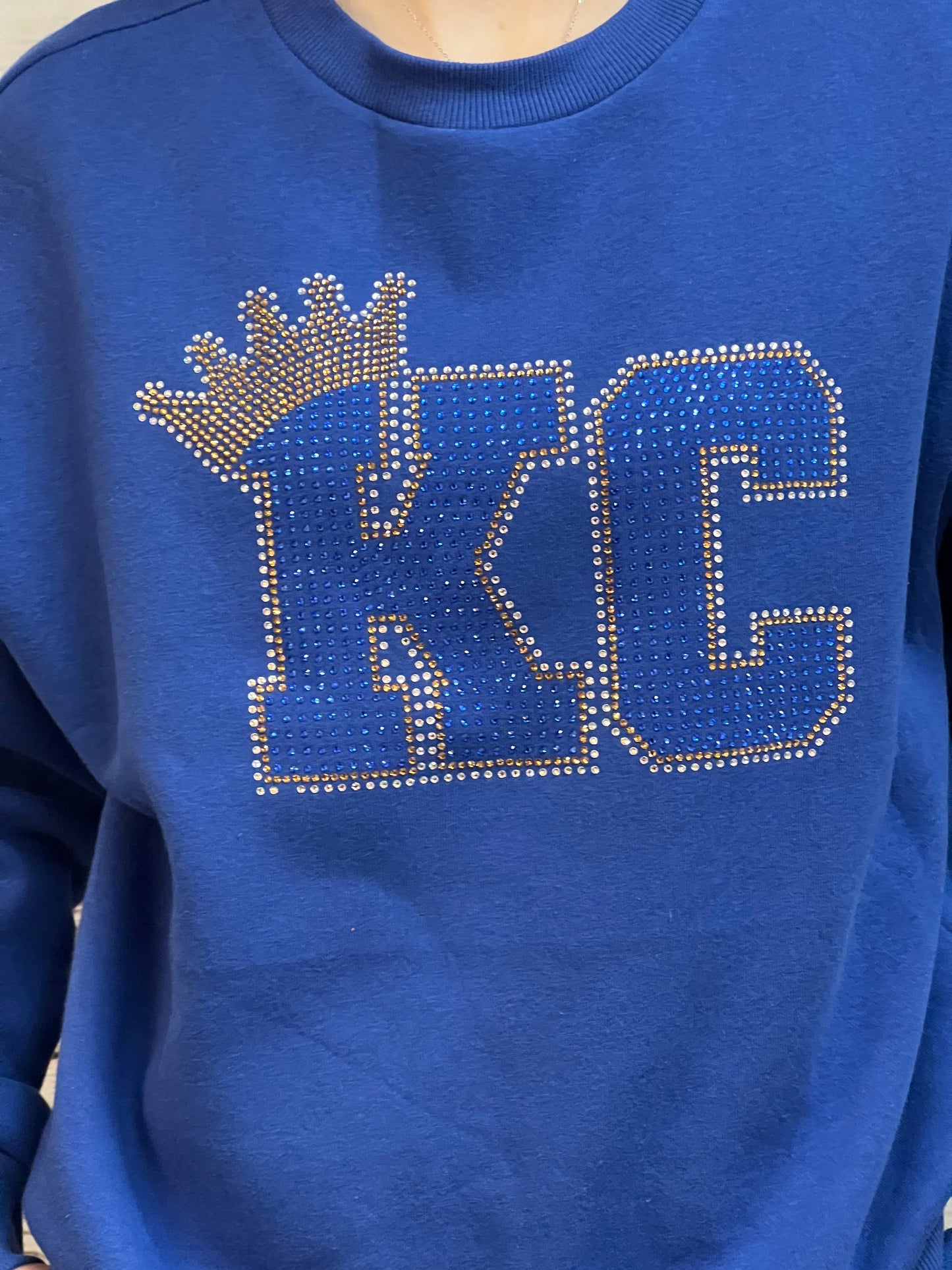 KC Crown Bling Crewneck Sweatshirt
