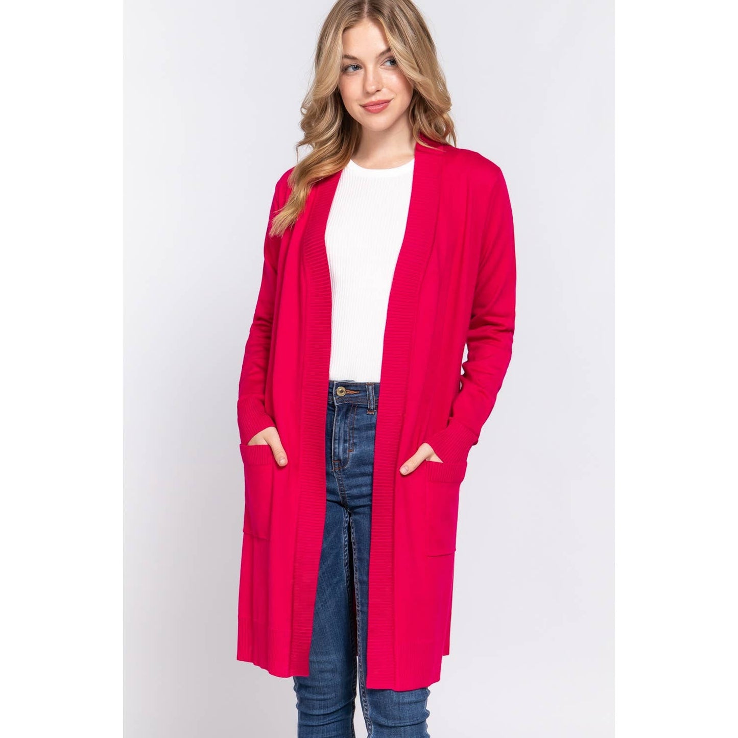 OPEN FRONT SWEATER CARDIGAN
