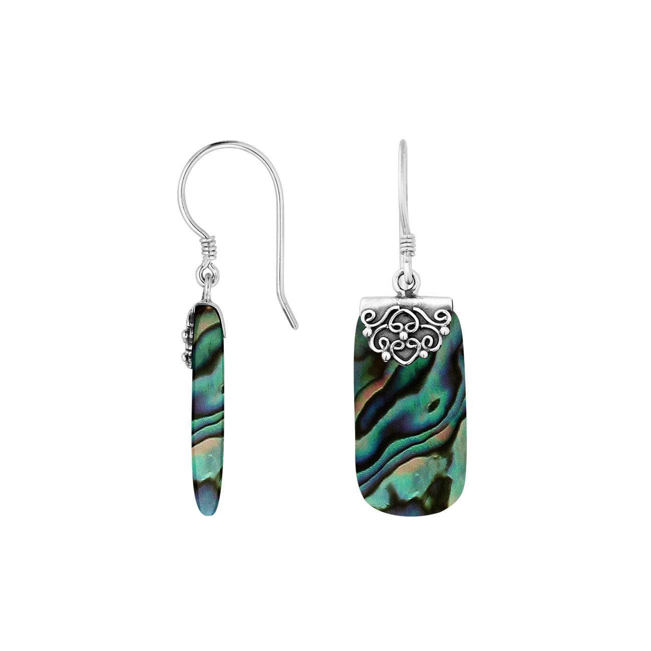 Sterling Silver Earring With Abalone Shell