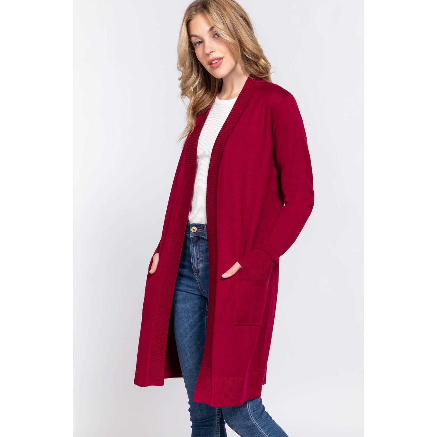 OPEN FRONT SWEATER CARDIGAN