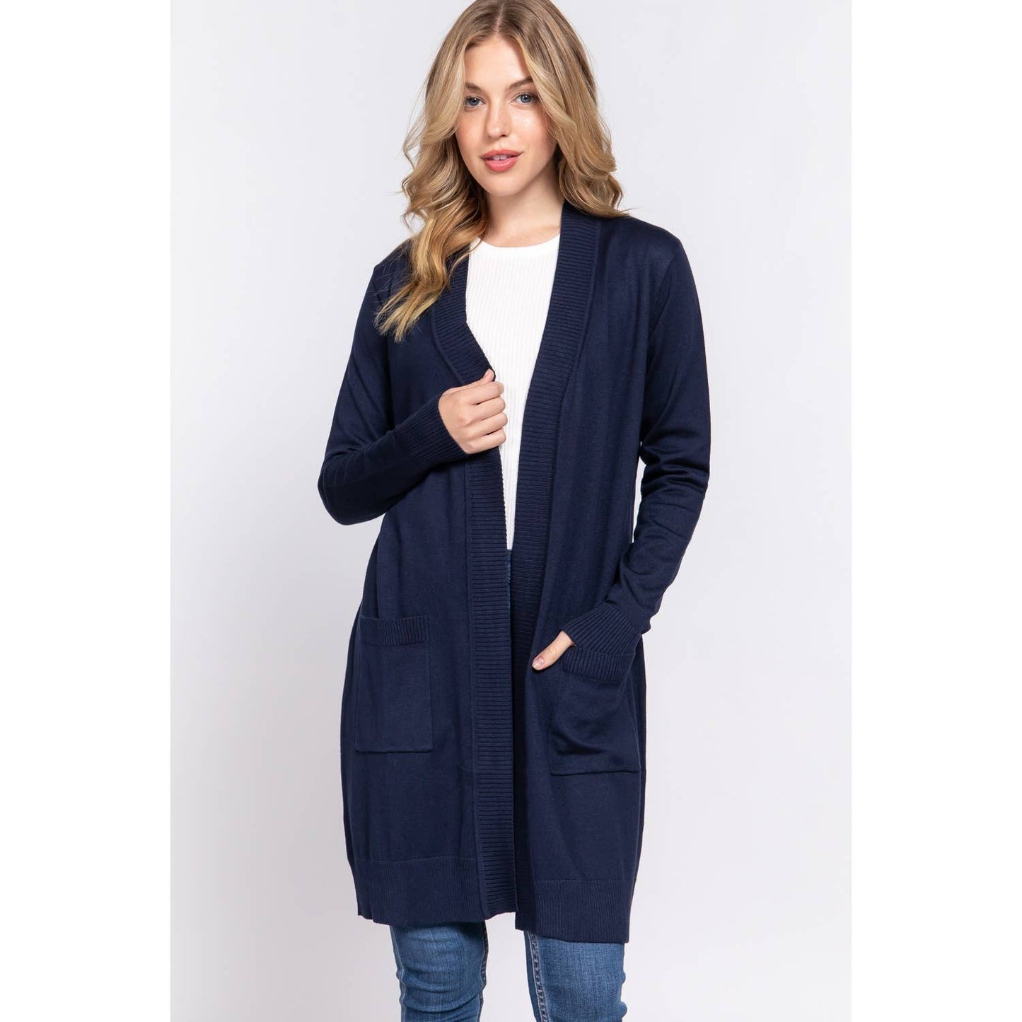 OPEN FRONT SWEATER CARDIGAN