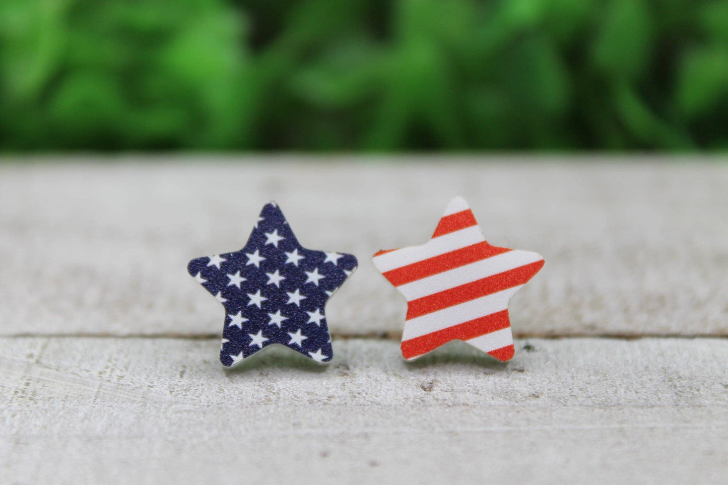 Stars & Stripes Star Stud Earrings