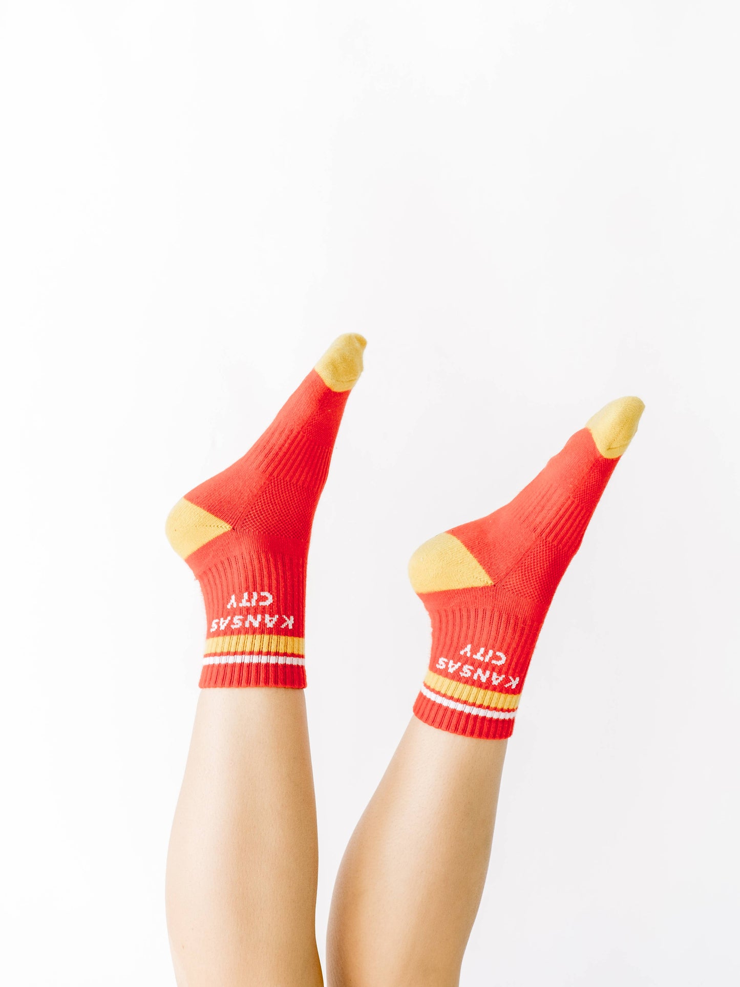Kansas City Crew Socks - Red w/ Gold & White