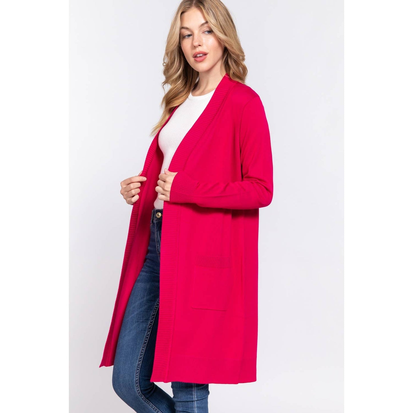 OPEN FRONT SWEATER CARDIGAN