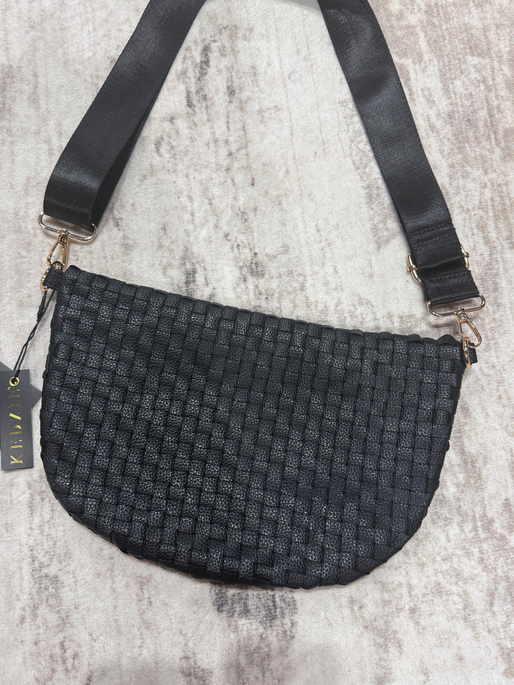 Kedzie Woven Crossbody Bag
