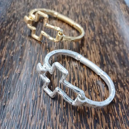 Beautiful Cross Cuff Bracelet Gold or Silver