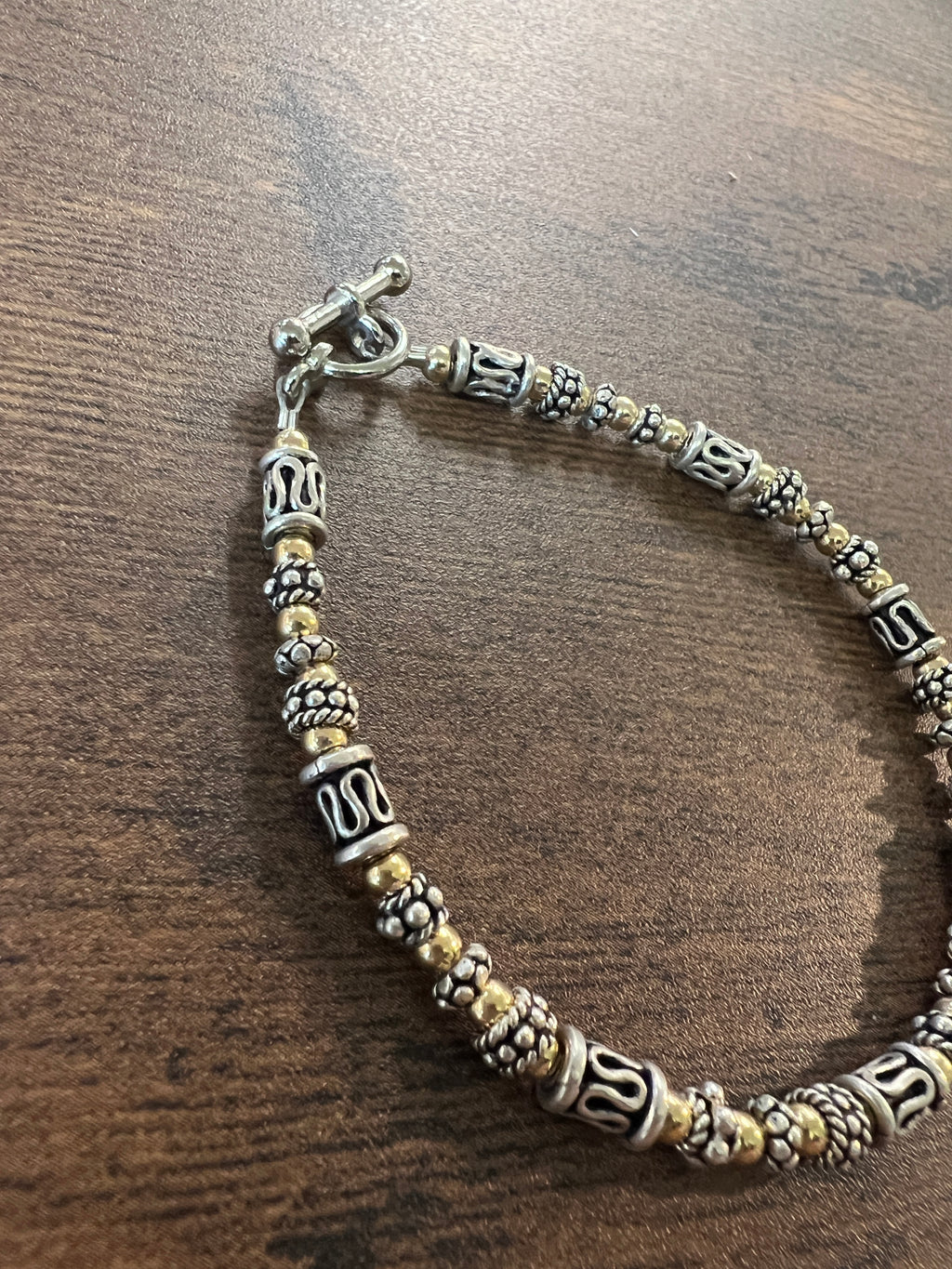 Sterling Silver and 14KT Gold Fill Bracelet