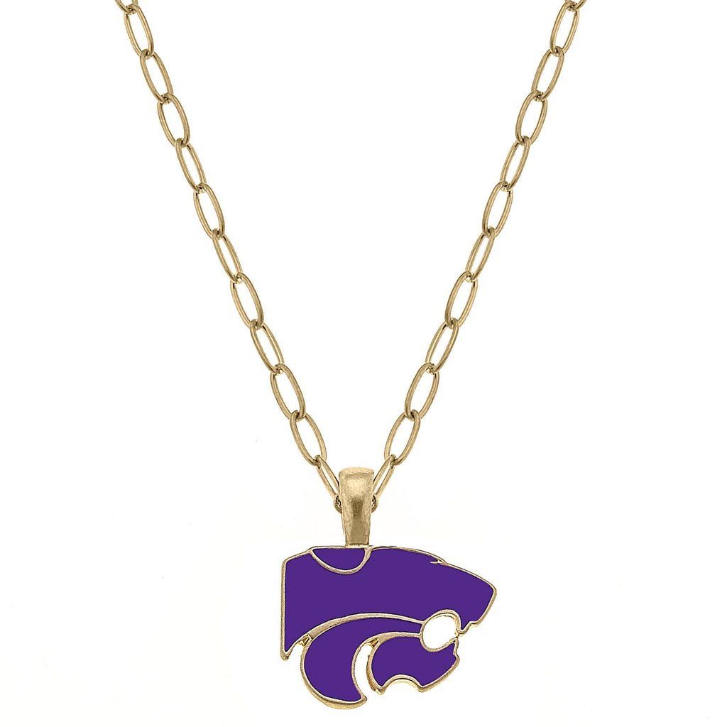 Kansas State Wildcats Enamel Pendant Necklace