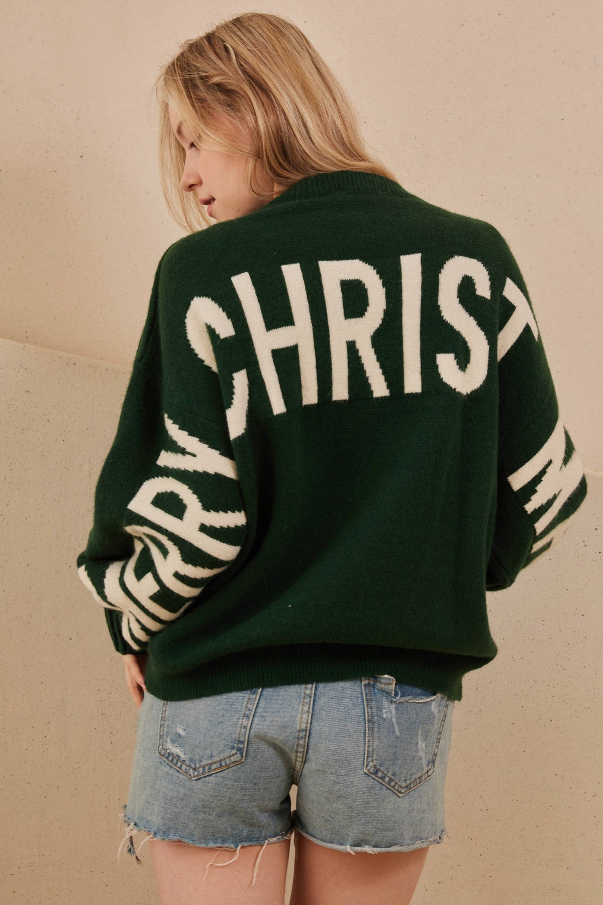 OVERSIZE Christmas Sweater with Lettering