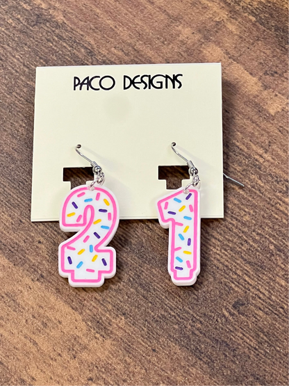 Birthday Candle Earrings