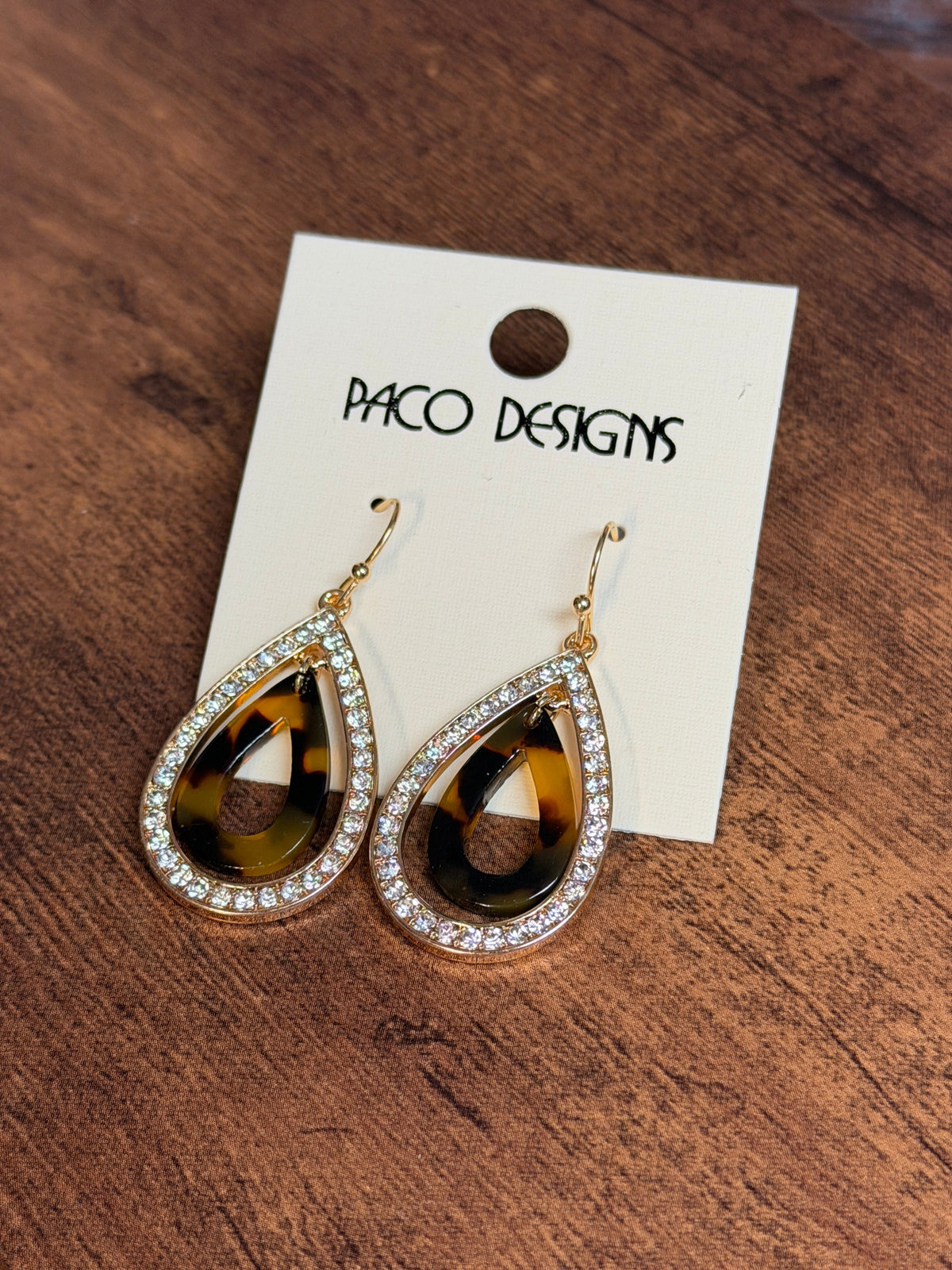 Cz Rhinestone Tortoise Dangle Earrings