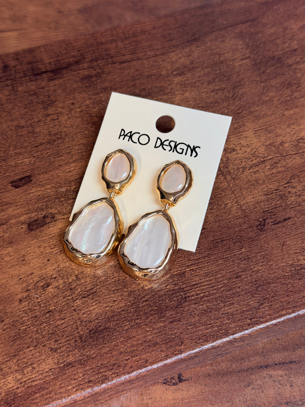 Elegant Milky Pearl Gold Trim Post Earrings