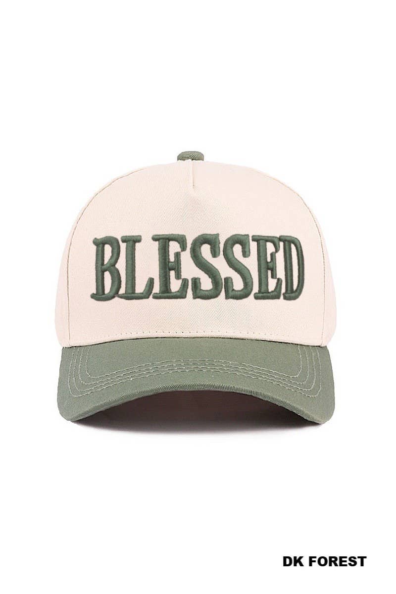 Blessed Two Tone Cotton Cap