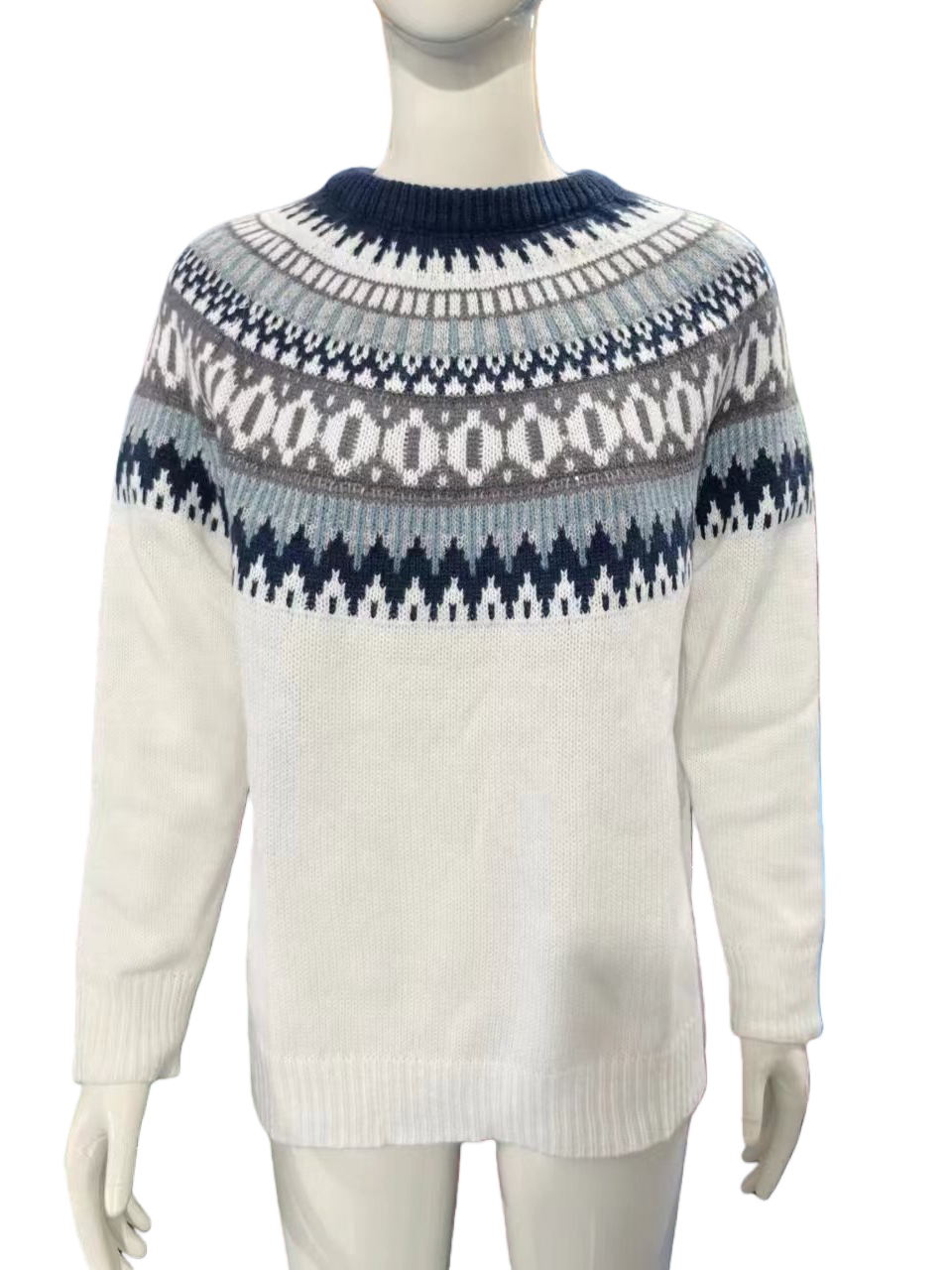 Vintage style Fair Isle jacquard Christmas sweater