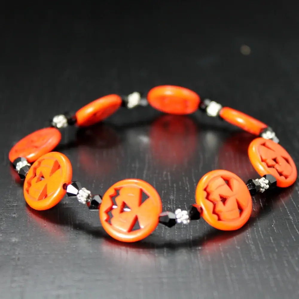 Halloween Pumpkin Stretch Bracelet