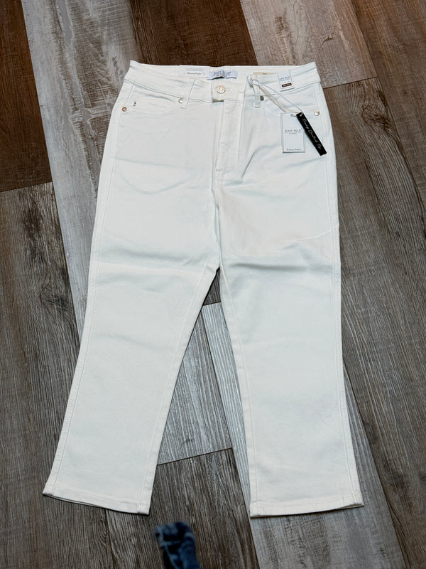 White Judy Blue High-waist Capri Jeans w/ Tummy Control (Copy)