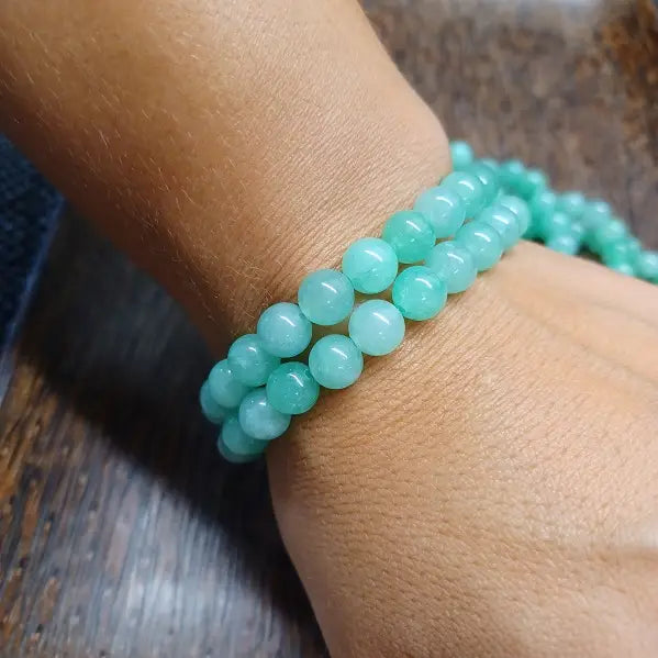 Serenity Jade Crystal Beaded Bracelet