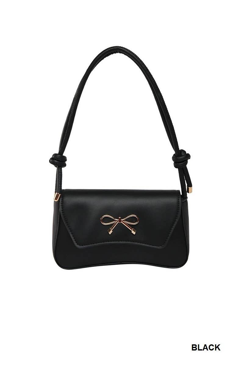 Bow Accent Underarm Shoulder Bag