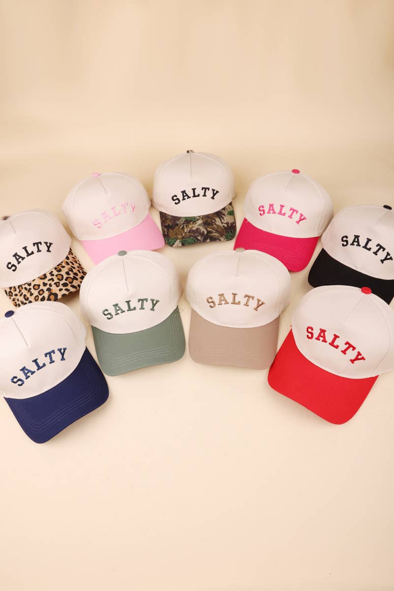 Salty Two-tone Canvas Cotton Cap