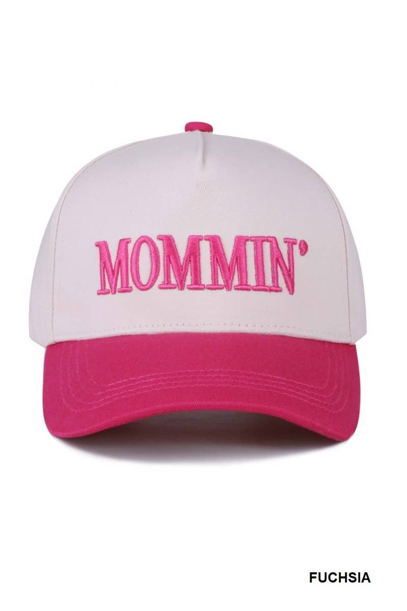 Mommin' Two Tone Canvas Cotton Cap