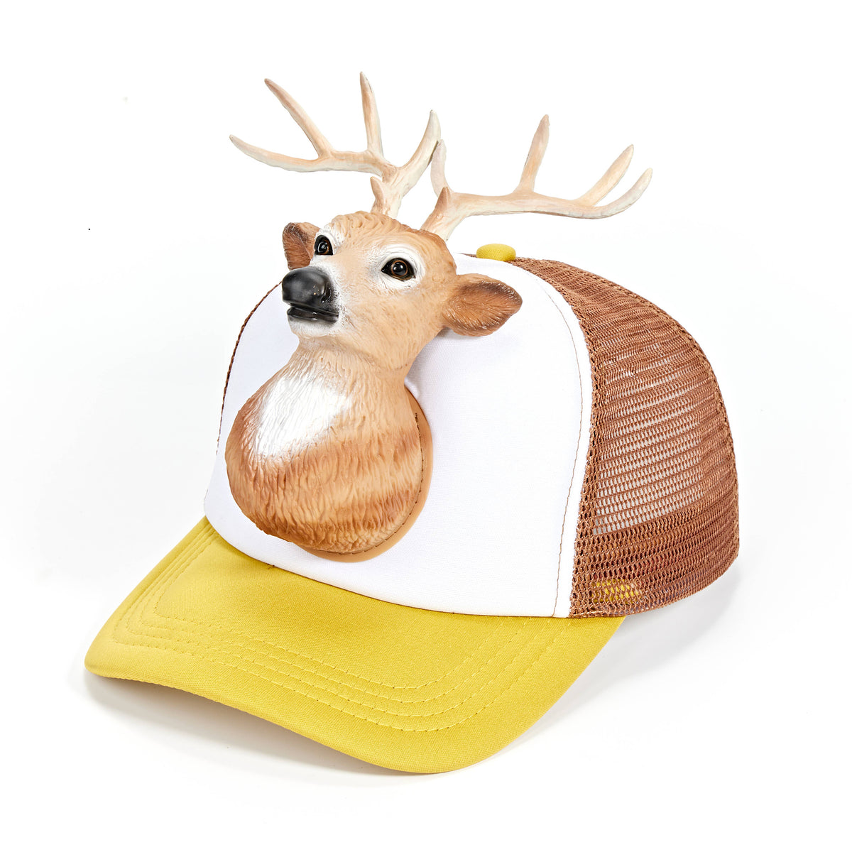 White Panel Deer | Unisex Trucker Hat Base Cap Mesh Back