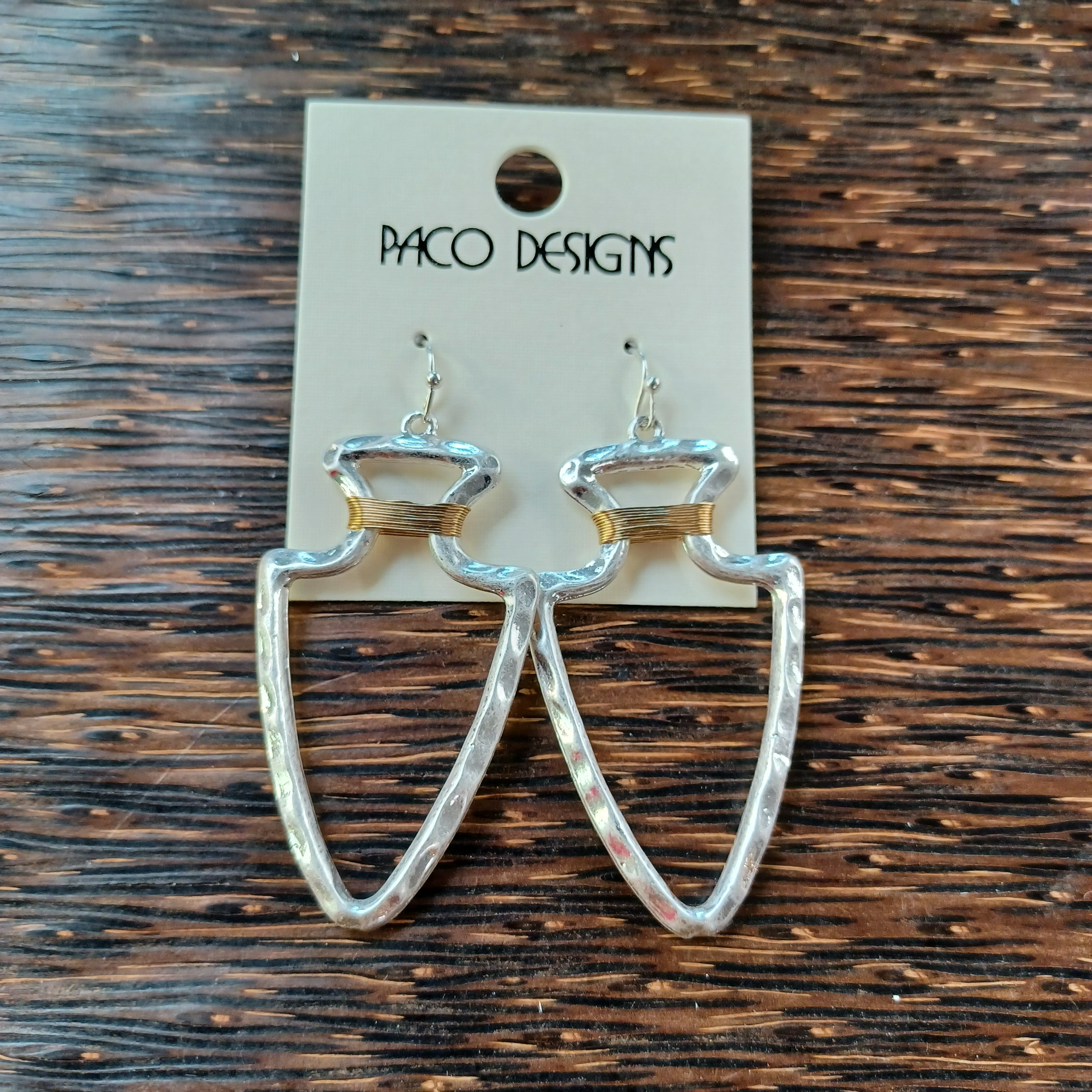 Gold or Silver Wire Wrapped Arrowhead Earrings