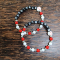 Cardinals Red and White Baseball Bracelet