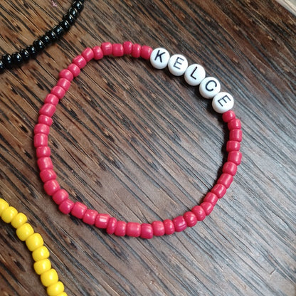 KC CHIEFS TEAM SPIRIT Bracelets Red, Black or Yellow