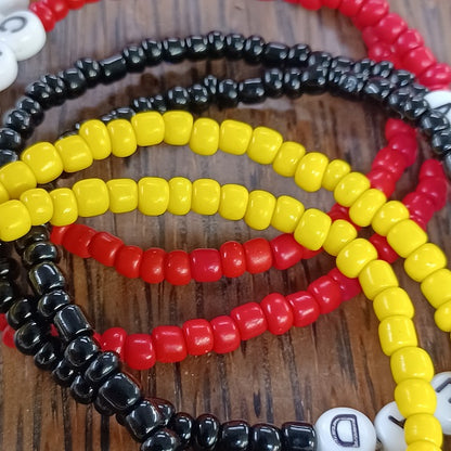 KC CHIEFS TEAM SPIRIT Bracelets Red, Black or Yellow